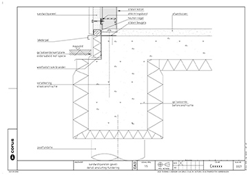 2 Detail aansluiting fundering